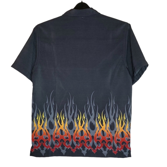 Xtreme Gear flame button up shirt - Picture 2 of 3